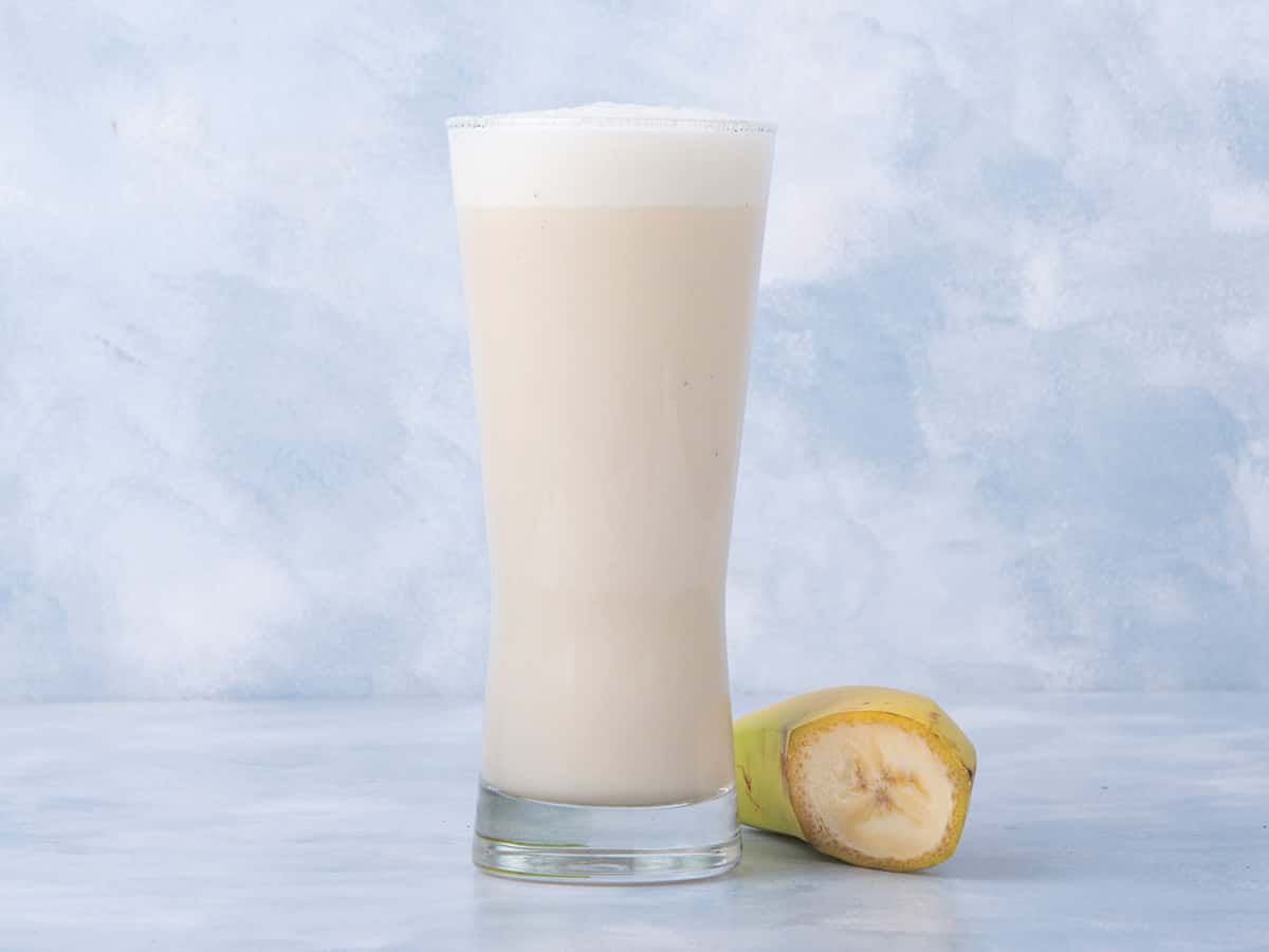Banana With Milk Juice