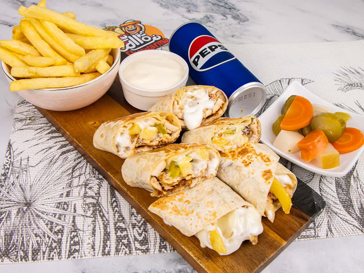 Chicken Saj Shawarma Meal