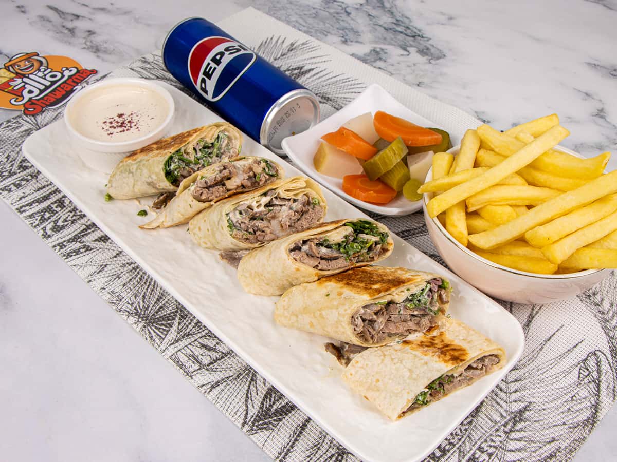 Beef Saj Shawarma Meal