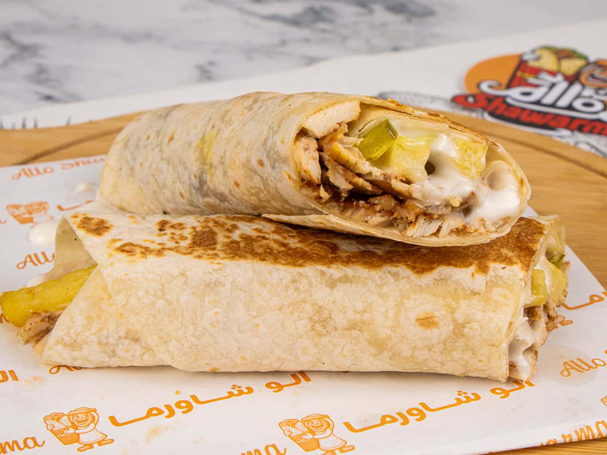 Chicken Saj Shawarma