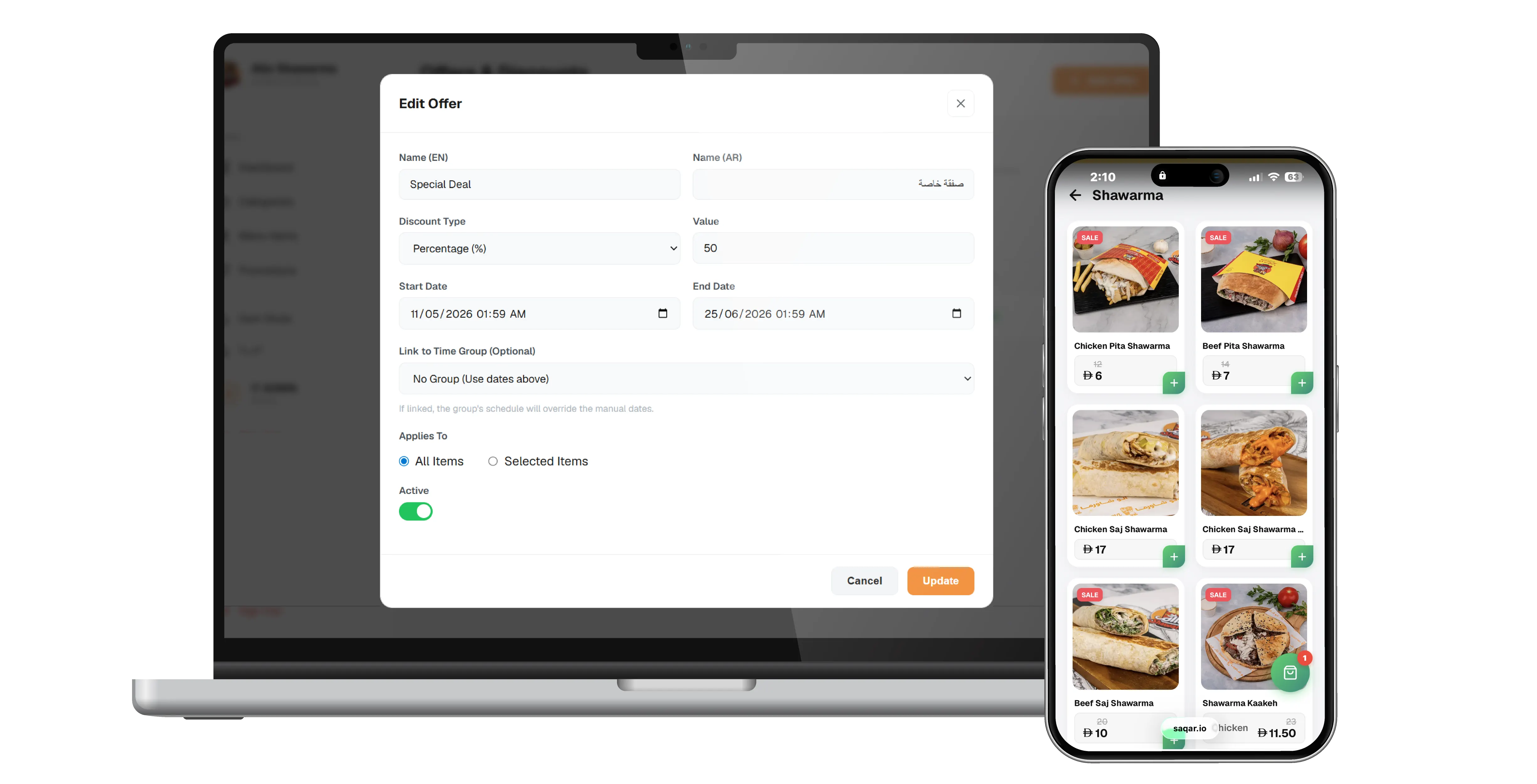 Build any offer, your way and let it run itself Mockup